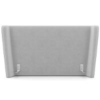 Cabeceira Cama Box King 195cm Nilo P05 Veludo Cinza - Lyam Decor - 2