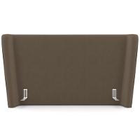 Cabeceira Cama Box Casal 140cm Nilo P05 Veludo Marrom - Lyam Decor - 2