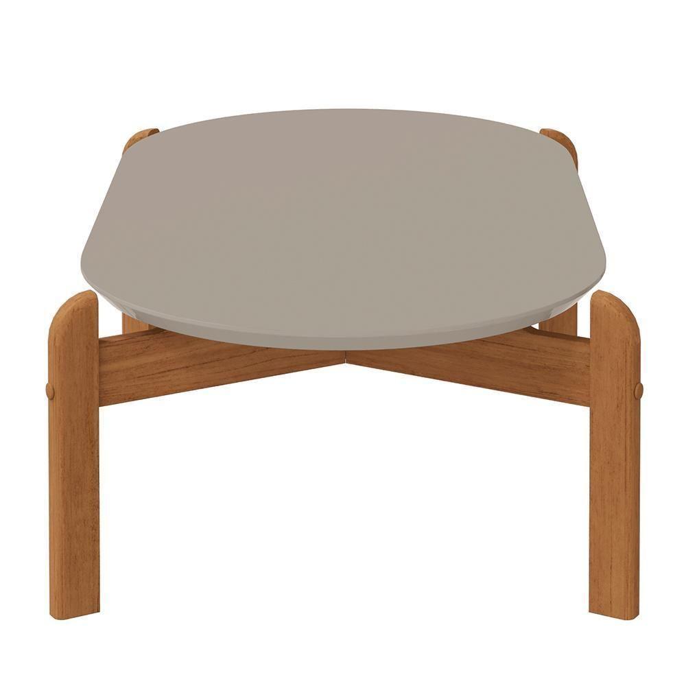 Mesa De Centro Lizz Oblonga Off White-cedro - Casa D Off White-cedro - 5