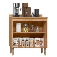 Balcão De Cozinha Intenza 80cm Freijó-off White Cristal Com Tampo Mdp - Nicioli Freijó-off White Cristal - 4