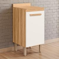 Balcão De Cozinha Intenza 40cm Freijó-off White Cristal Com Tampo Mdp - Nicioli Freijó-off White Cristal - 2