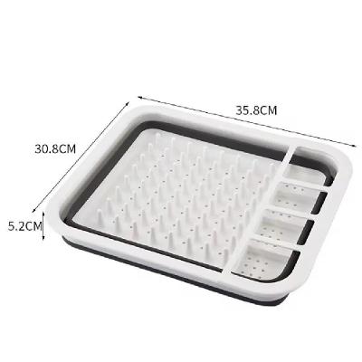 Escorredor De Louça Dobrável Para Prato Talher Não Enferruja