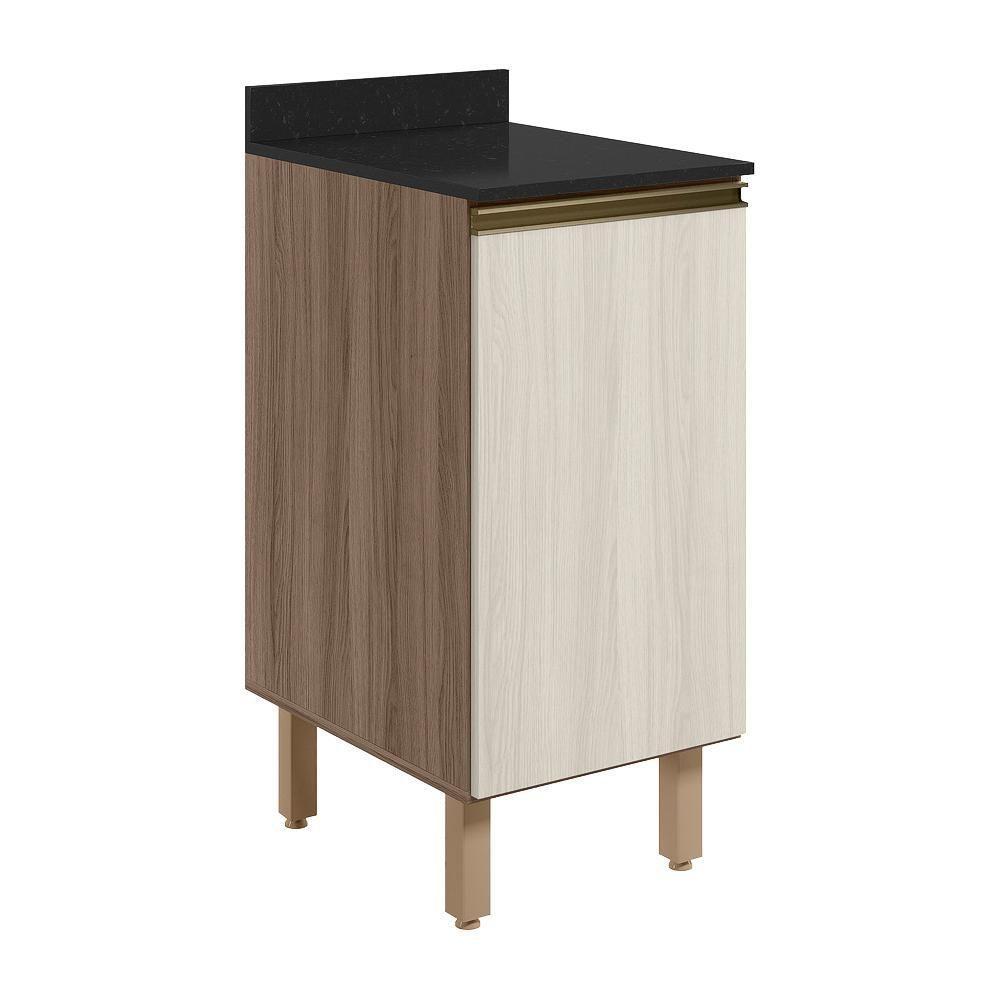 Balcao Com Tampo 1 Porta 40 Cm Mdf 12218 Carvalho Toq Bianco Toq Nicioli - 1