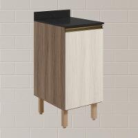 Balcao Com Tampo 1 Porta 40 Cm Mdf 12218 Carvalho Toq Bianco Toq Nicioli - 2