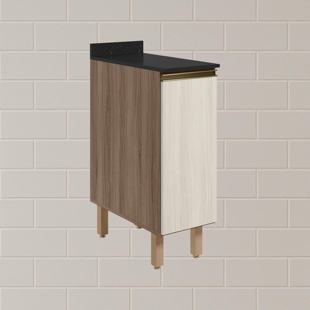 Balcao Com Tampo 1 Porta 30 Cm Mdf 12217 Carvalho Toq Bianco Toq Nicioli - 7