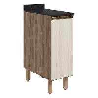 Balcao Com Tampo 1 Porta 30 Cm Mdf 12217 Carvalho Toq Bianco Toq Nicioli - 1