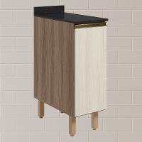 Balcao Com Tampo 1 Porta 30 Cm Mdf 12217 Carvalho Toq Bianco Toq Nicioli - 2