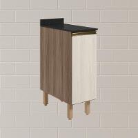 Balcao Com Tampo 1 Porta 30 Cm Mdf 12217 Carvalho Toq Bianco Toq Nicioli - 7