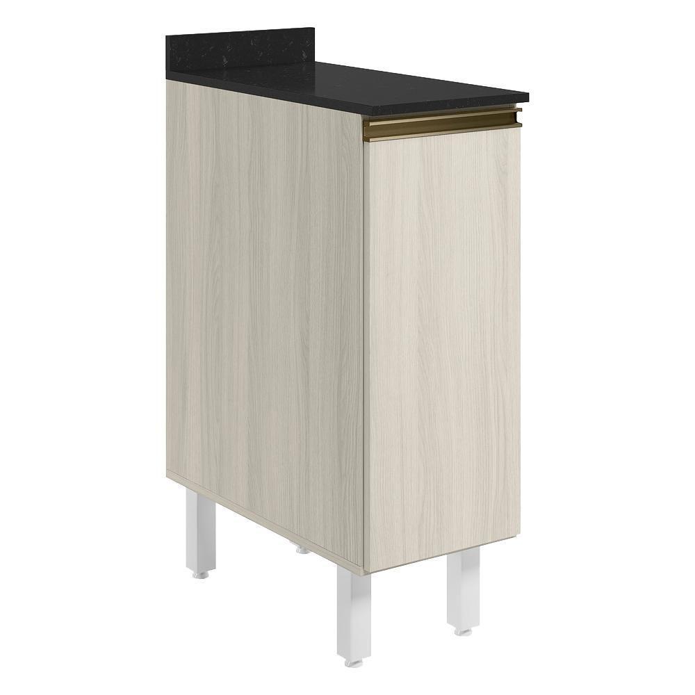 Balcao Com Tampo 1 Porta 30 Cm Mdf 12217 Bianco Toq Bianco Toq Nicioli - 1