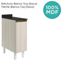Balcao Com Tampo 1 Porta 30 Cm Mdf 12217 Bianco Toq Bianco Toq Nicioli