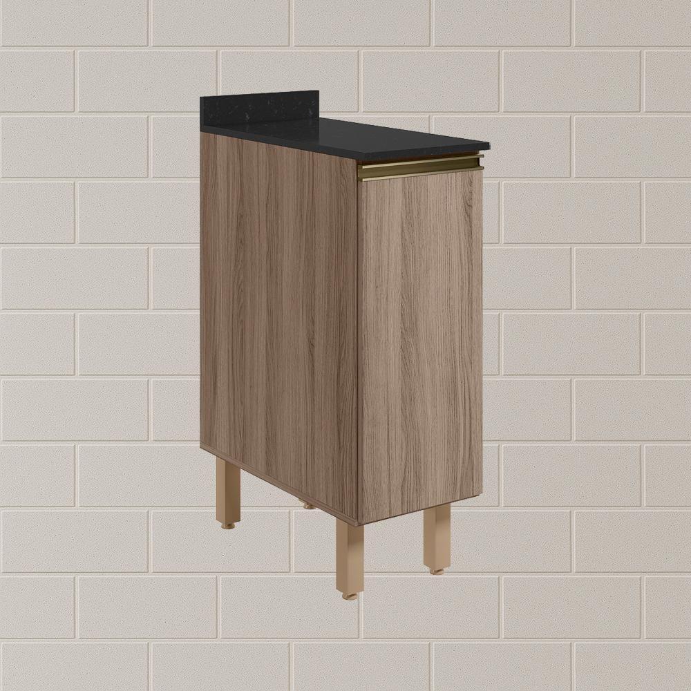 Balcao Com Tampo 1 Porta 30 Cm Mdf 12217 Carvalho Toq Carvalho Toq Nicioli - 7