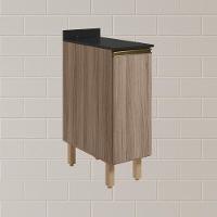 Balcao Com Tampo 1 Porta 30 Cm Mdf 12217 Carvalho Toq Carvalho Toq Nicioli - 7