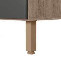 Balcao Com Tampo 1 Porta 20cm Mdf 16796 Carvalho Toq Chumbo Nicioli - 6