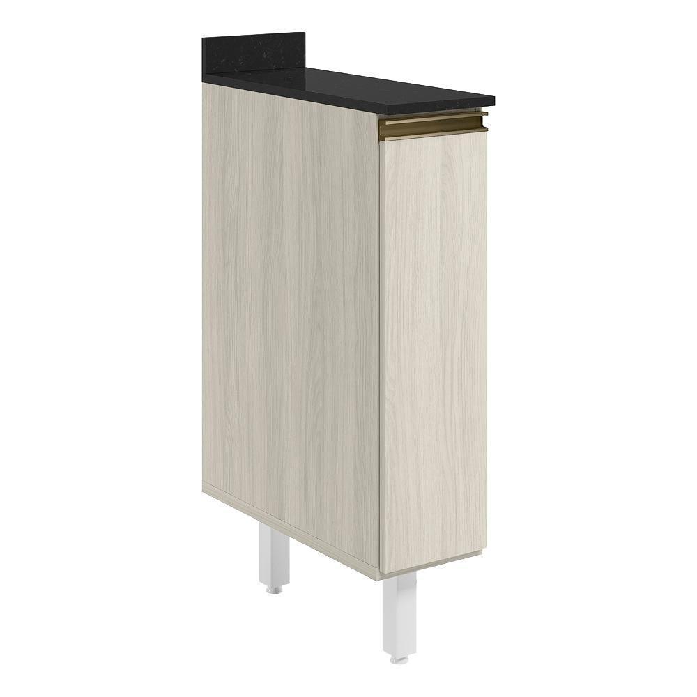 Balcao Com Tampo 1 Porta 20cm Mdf 16796 Bianco Toq Bianco Toq Nicioli Bianco - 1