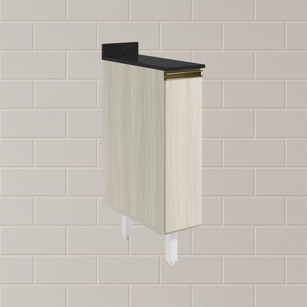 Balcao Com Tampo 1 Porta 20cm Mdf 16796 Bianco Toq Bianco Toq Nicioli Bianco - 7