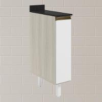 Balcao Com Tampo 1 Porta 20cm Mdf 16796 Bianco Toq Branco Uv Nicioli - 2