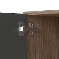 Balcao Com Tampo 1 Porta 40 Cm Mdf 12218 Carvalho Toq Chumbo Nicioli - 2