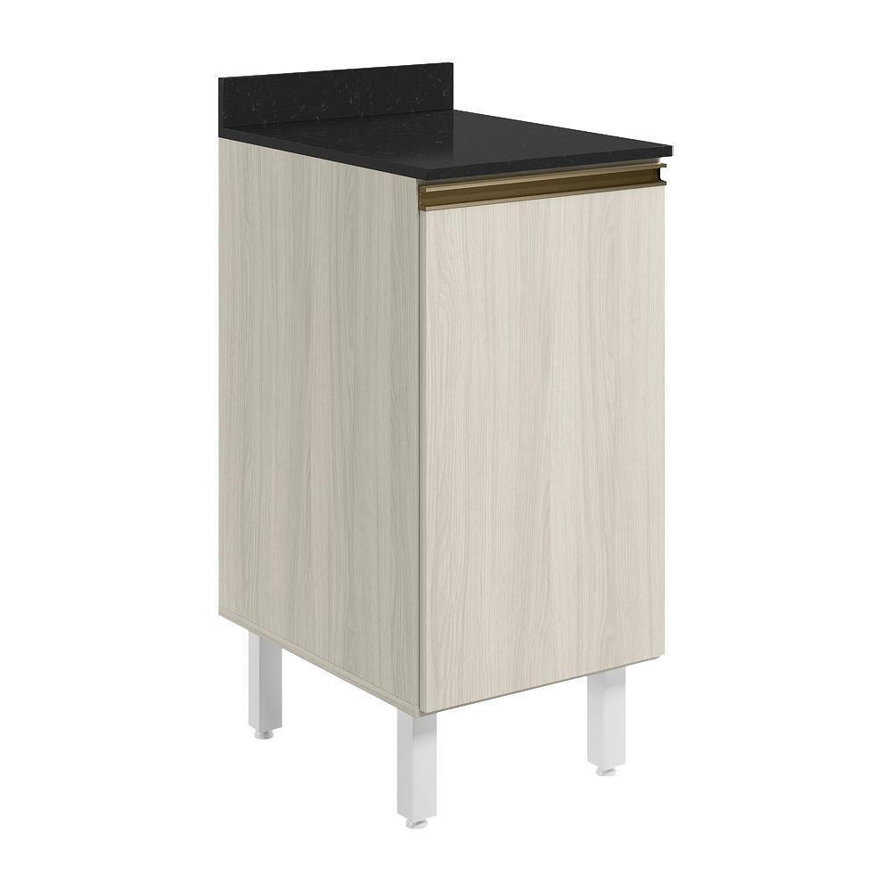 Balcao Com Tampo 1 Porta 40 Cm Mdf 12218 Bianco Toq Bianco Toq Nicioli - 1