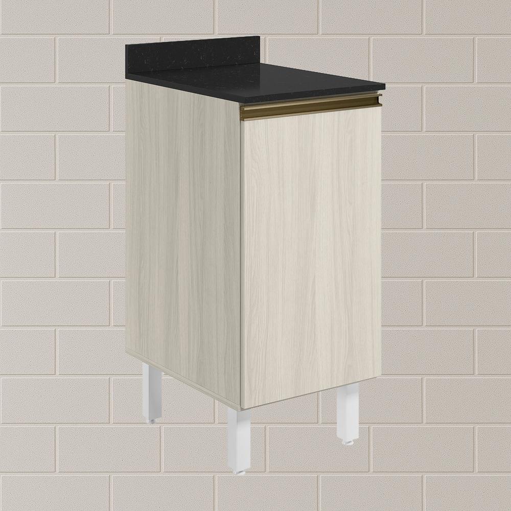 Balcao Com Tampo 1 Porta 40 Cm Mdf 12218 Bianco Toq Bianco Toq Nicioli - 7