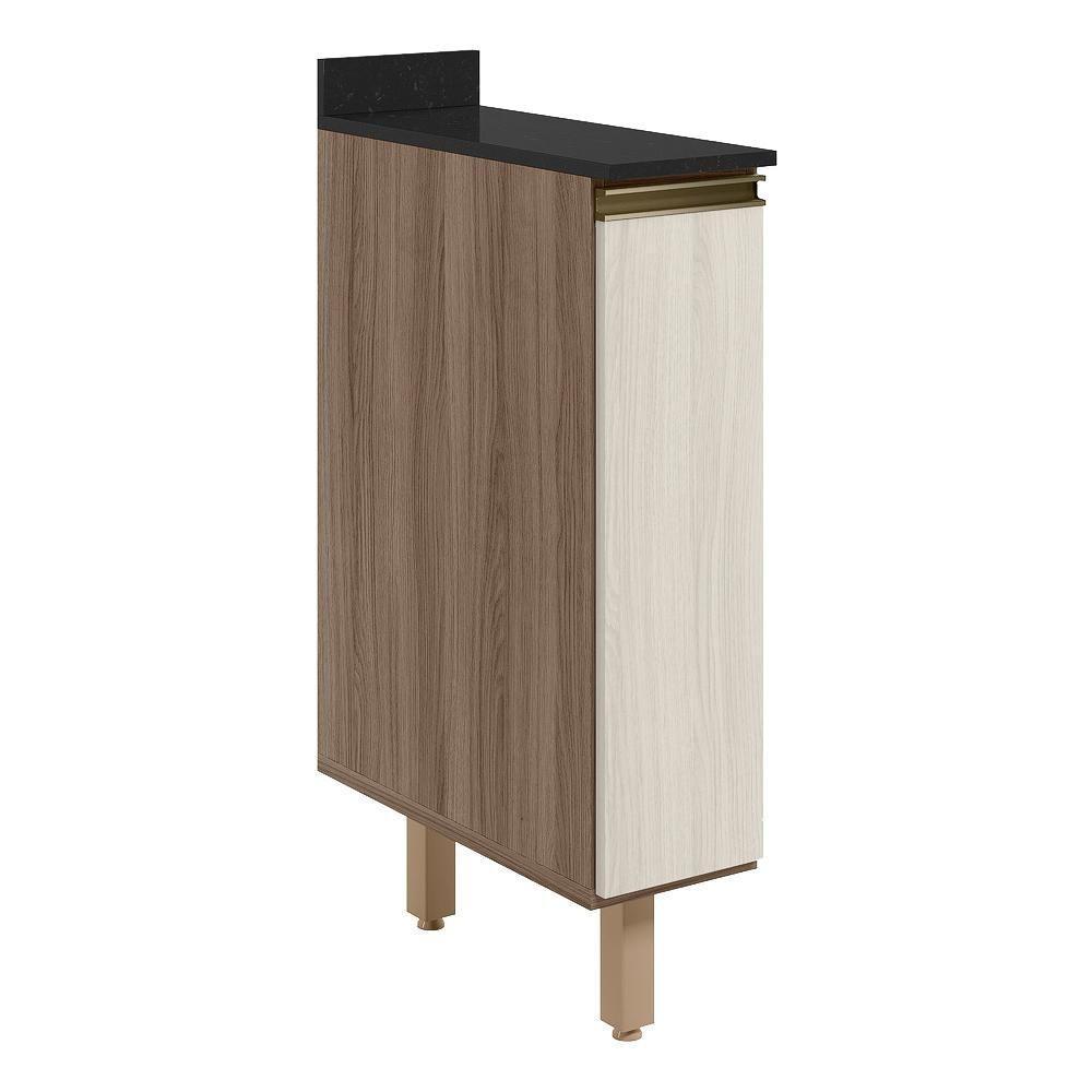 Balcao Com Tampo 1 Porta 20cm Mdf 16796 Carvalho Toq Bianco Toq Nicioli - 1