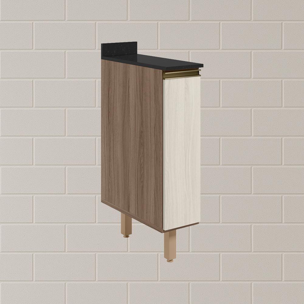 Balcao Com Tampo 1 Porta 20cm Mdf 16796 Carvalho Toq Bianco Toq Nicioli - 7