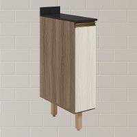 Balcao Com Tampo 1 Porta 20cm Mdf 16796 Carvalho Toq Bianco Toq Nicioli - 2