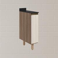 Balcao Com Tampo 1 Porta 20cm Mdf 16796 Carvalho Toq Bianco Toq Nicioli - 7