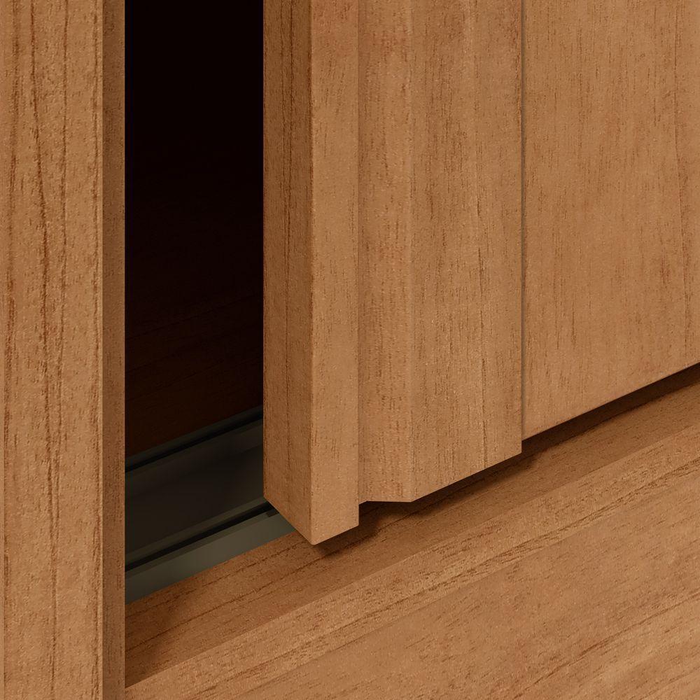 Guarda-roupas Ollie 276cm 3 Portas 6 Gavetas 6 Prateleiras Sem Espelho Com Pés Amendoa Clean - 6