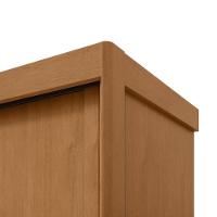 Guarda-roupas Ollie 276cm 3 Portas 6 Gavetas 6 Prateleiras Sem Espelho Com Pés Amendoa Clean - 5