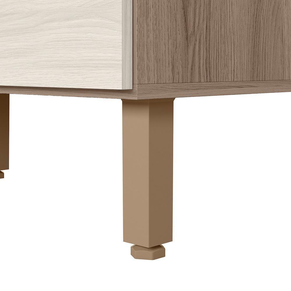 Balcao Canto Obliquo Tampo Mdf Kali 12222 Carvalho Toq Bianco Toq Nicioli - 7