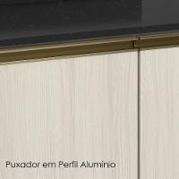 Balcao Com Tampo 2 Portas 80 Cm Mdf Kali 12223 Bianco Toq Bianco Toq Nicioli - 5
