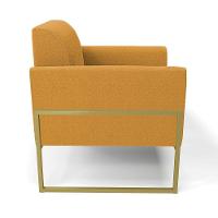 Poltrona Sala Estar Industrial Alta Dourado Marisa Bouclê Mostarda D03 - D'rossi - 6