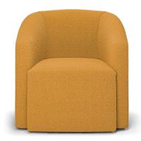 Poltrona Decorativa Orgânica Kit 2 Stella Max Bouclê Mostarda D03 - D'rossi - 5