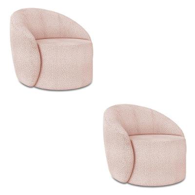 Poltrona Orgânica Kit 2 Lua Bouclê Rosê D03 - D'rossi