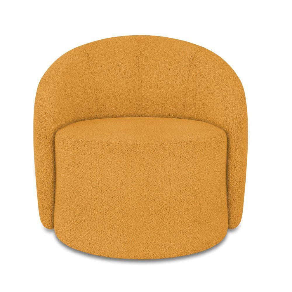 Poltrona Orgânica Kit 2 Lua Bouclê Mostarda D03 - D'rossi - 5
