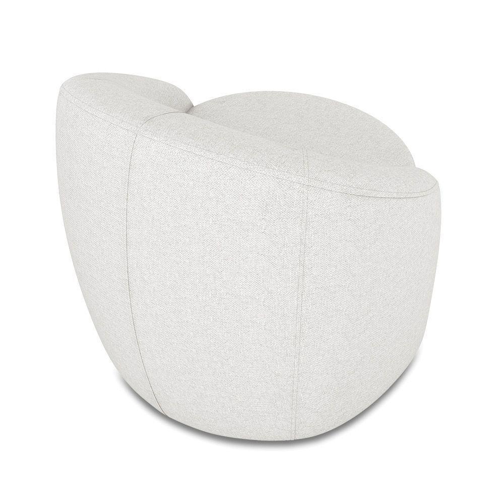 Poltrona Decorativa Orgânica Kit 2 Lua Linho Cinza D03 - D'rossi - 7