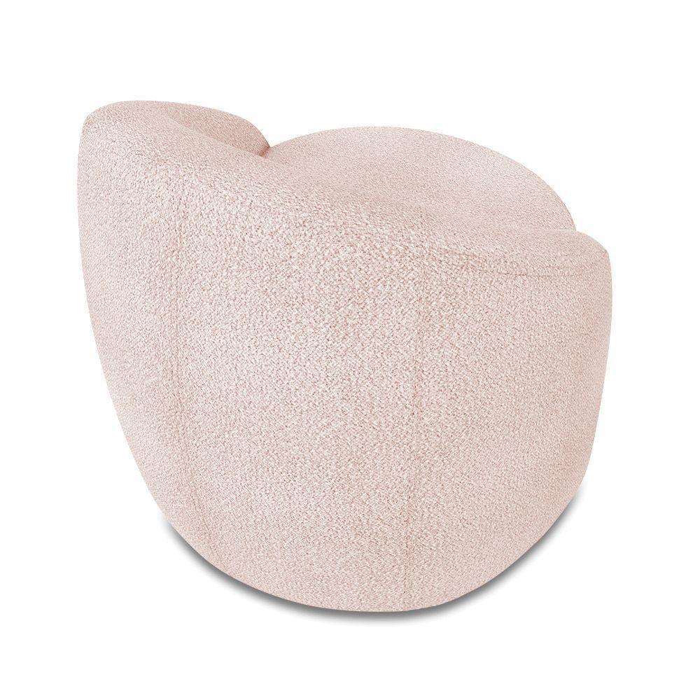 Poltrona Decorativa Orgânica Lua Bouclê Rosê D03 - D'rossi - 7