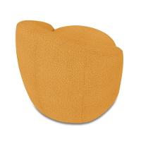 Poltrona Decorativa Orgânica Lua Bouclê Mostarda D03 - D'rossi - 7