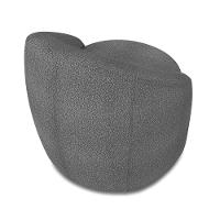 Poltrona Decorativa Orgânica Lua Bouclê Grafite D03 - D'rossi - 7