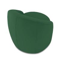 Poltrona Decorativa Orgânica Kit 2 Lua Veludo Verde D03 - D'rossi - 8