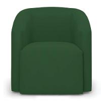 Poltrona Decorativa Orgânica Kit 2 Stella Max Veludo Verde D03 - D'rossi - 5