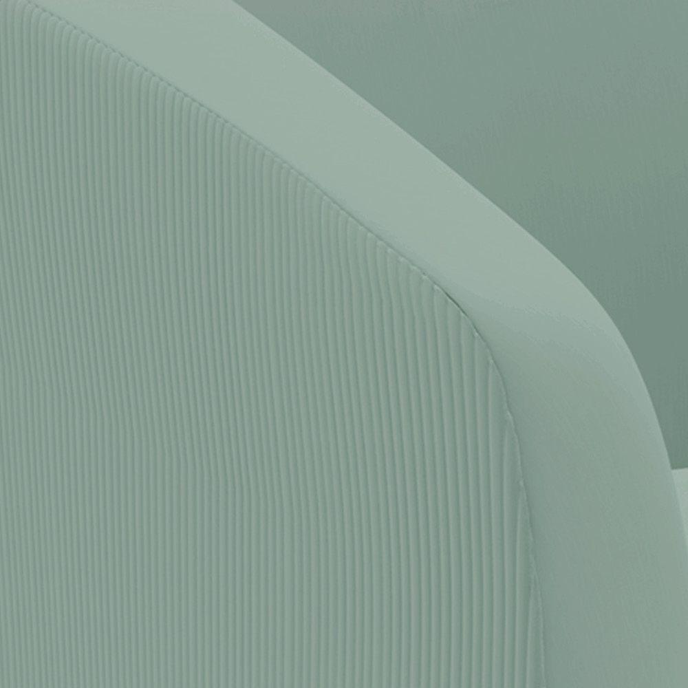 Poltrona Decorativa Giratória Ma30 Stella Cotelê Ext/veludo Menta D03 - D'rossi - 5