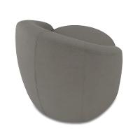 Poltrona Decorativa Orgânica Kit 2 Lua Suede Grafite D03 - D'rossi - 7