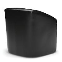 Poltrona Decorativa Orgânica Kit 2 Stella Max Sintético Pu Preto D03 - D'rossi - 7