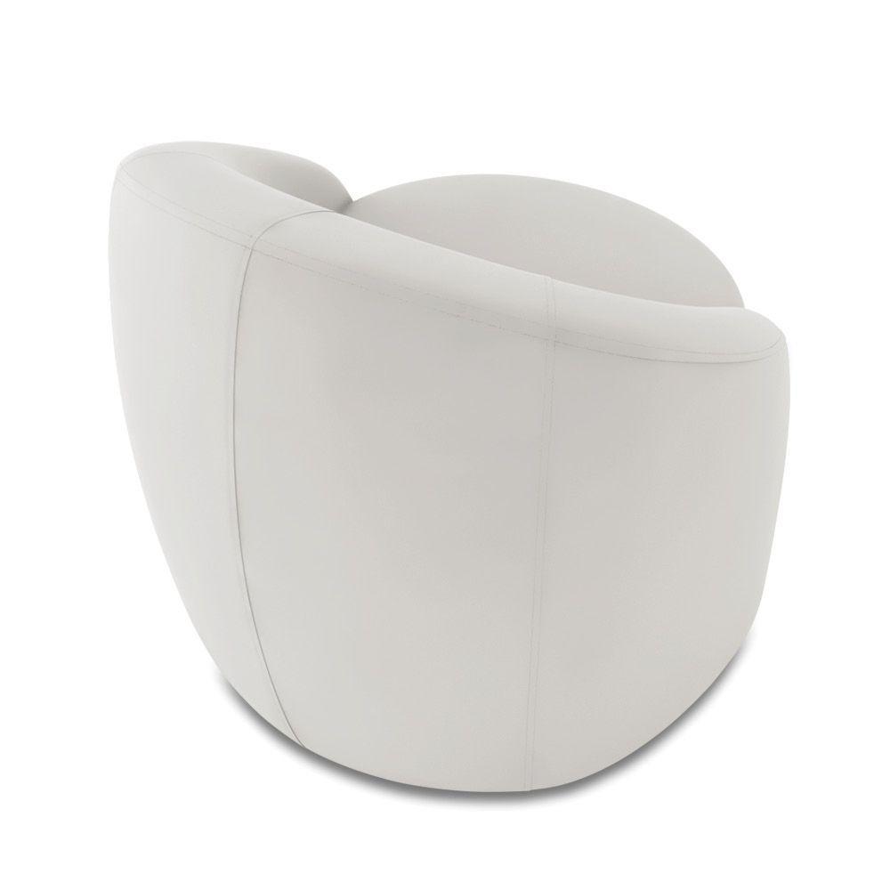 Poltrona Decorativa Orgânica Kit 2 Lua Veludo Cinza D03 - D'rossi - 8