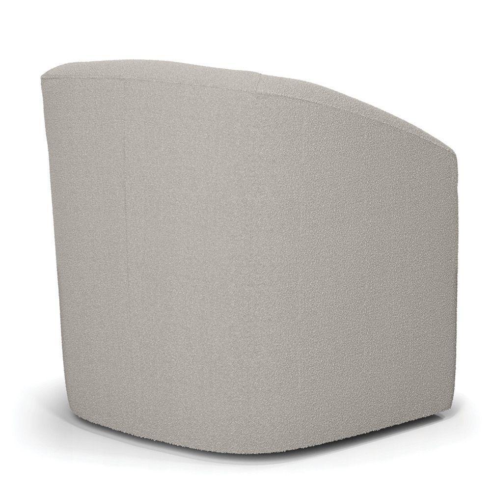 Poltrona Decorativa Orgânica Kit 2 Stella Max Bouclê Cinza D03 - D'rossi - 7