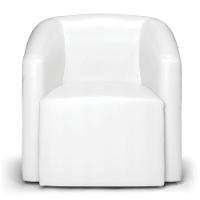 Poltrona Decorativa Orgânica Kit 2 Stella Max Sintético Pu Branco D03 - D'rossi - 5