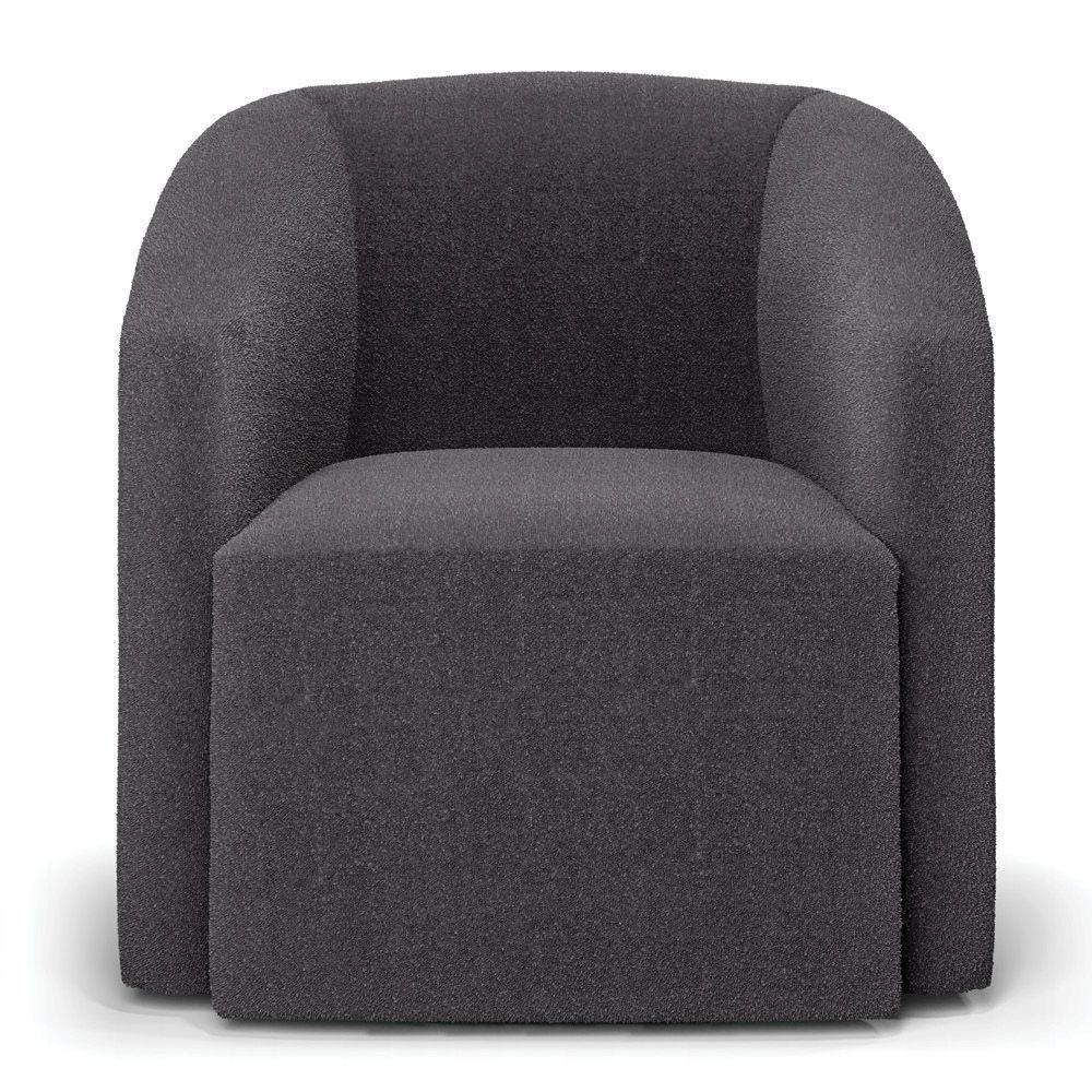 Poltrona Decorativa Orgânica Kit 2 Stella Max Bouclê Grafite D03 - D'rossi - 5