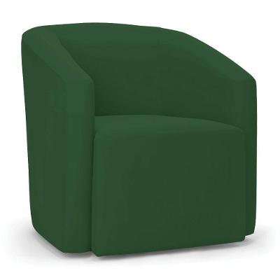 Poltrona Decorativa Orgânica Stella Max Veludo Verde D03 - D'rossi