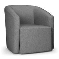 Poltrona Decorativa Orgânica Stella Max Linho Grafite D03 - D'rossi - 1